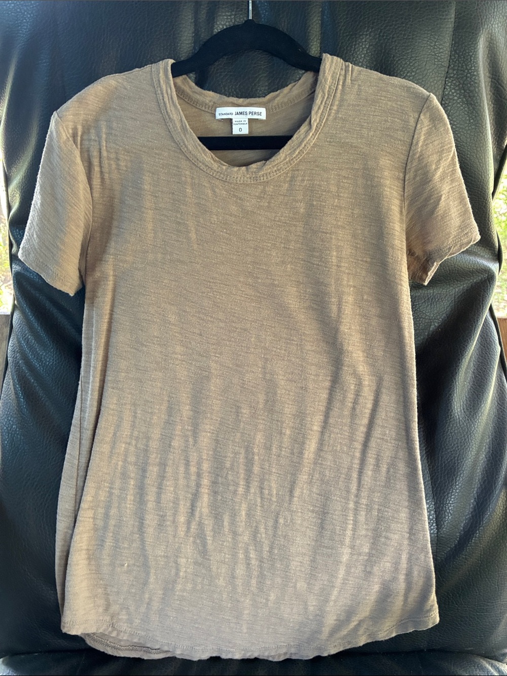 James Perse Sheer slub standard t-shirt.